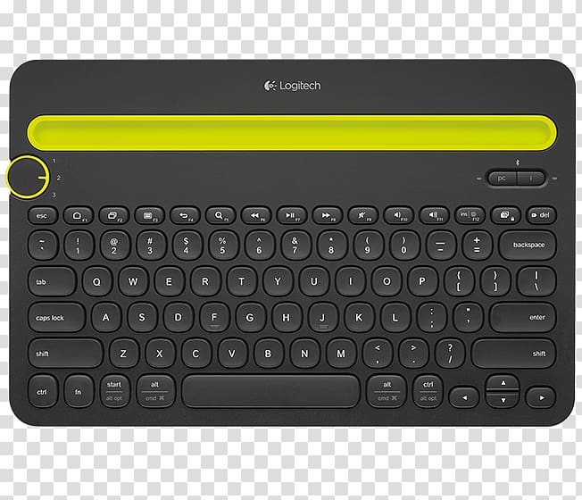 Computer keyboard Logitech Multi-Device K480 Logitech K780 Membrane Keyboard Wireless Connectivity Logitech K480 Keyboard Wireless Connectivity Bluetooth, bluetooth transparent background PNG clipart