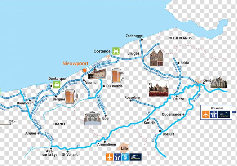 Nieuwpoort, Belgium Bruges Ypres Brussels Flanders, map transparent background PNG clipart