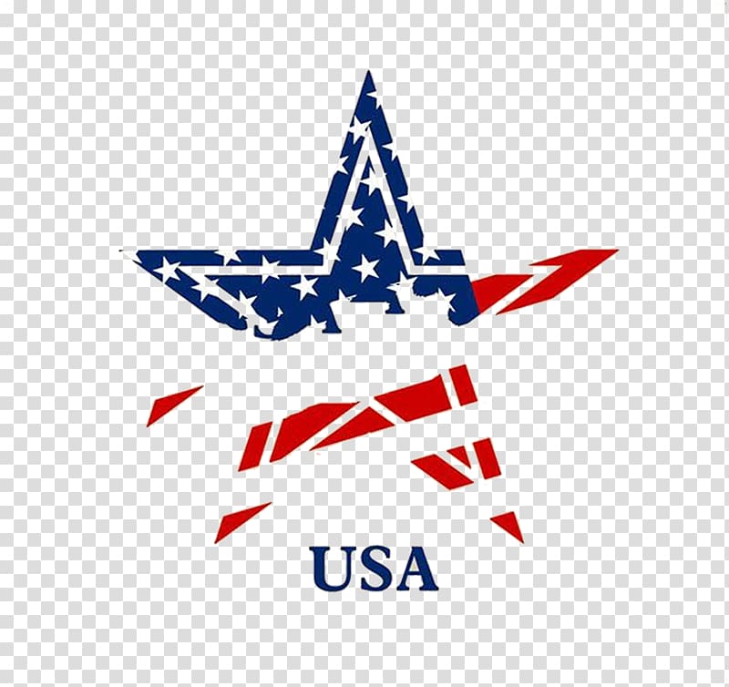 shading american flag five-pointed star transparent background PNG clipart