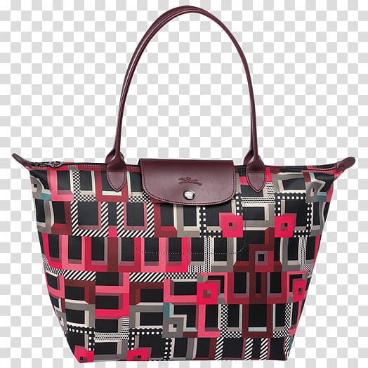 Tote bag Handbag Red Longchamp Pliage, bag transparent background PNG clipart