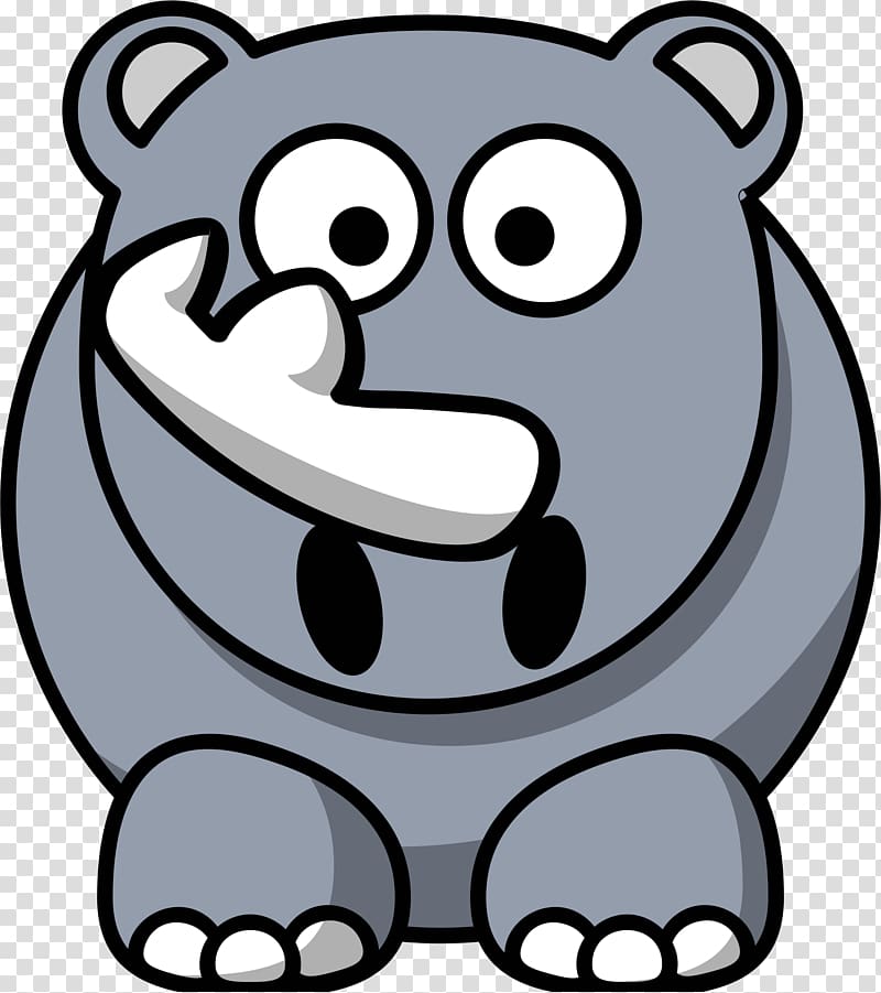 Rhinoceros Animation Drawing , rhino transparent background PNG clipart