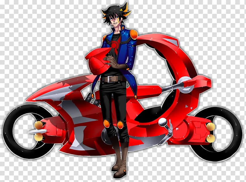 Yusei Fudo Bicycle Yu-Gi-Oh! Motorcycle Fan art, Yugioh 5d\'s transparent background PNG clipart