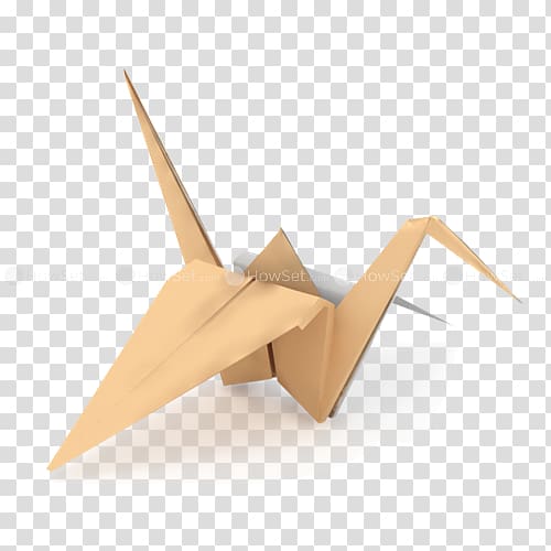 Origami Paper Sadako and the Thousand Paper Cranes Orizuru, crane transparent background PNG clipart