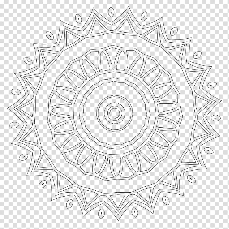 Manisrenggo Symmetry Structure Pattern, mandala contour transparent background PNG clipart