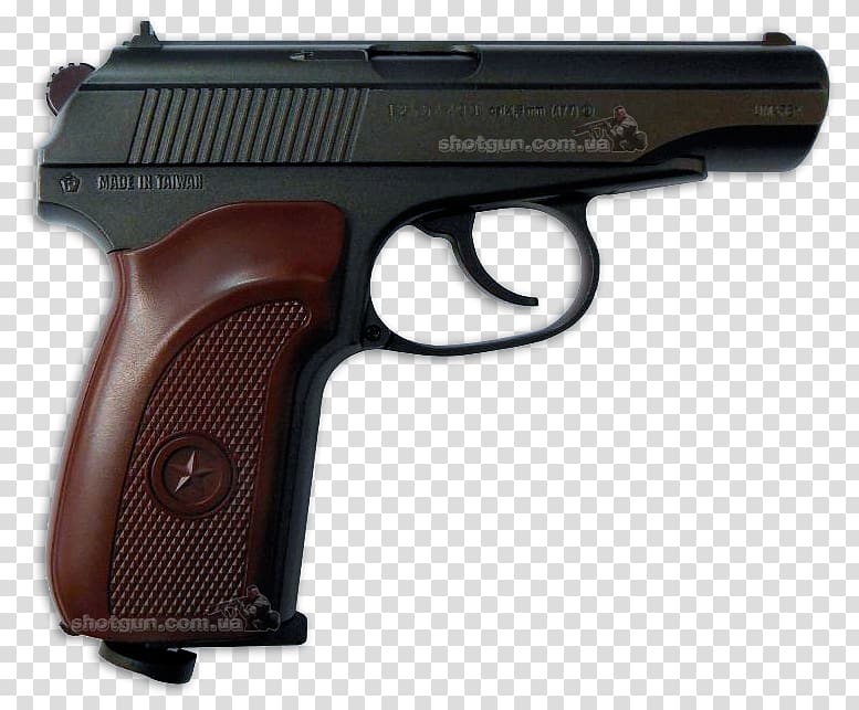 Makarov pistol Air gun Umarex Blowback, weapon transparent background PNG clipart