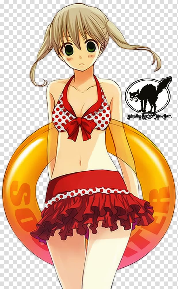 Maka Albarn Death the Kid Anime Soul Eater Swimsuit, Anime transparent background PNG clipart