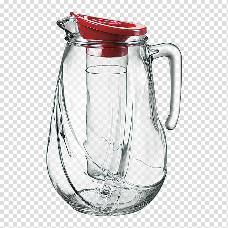 Pitcher Jug Carafe Glass Water Filter, glass transparent background PNG clipart
