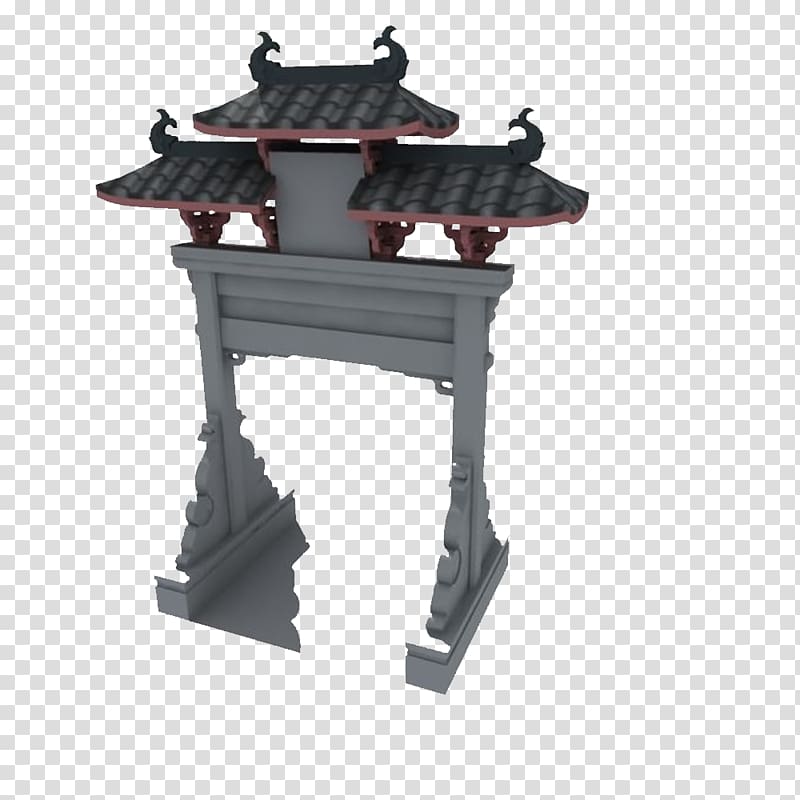 Guzhen, Guangdong Paifang 3D computer graphics 3D modeling, Antique gate transparent background PNG clipart