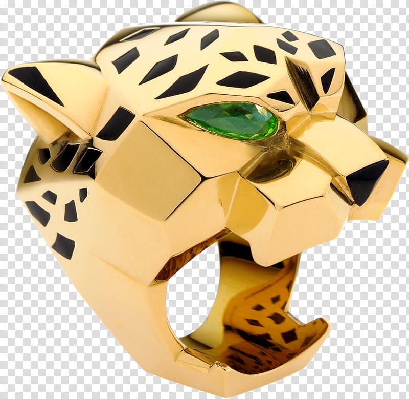 Leopard Ring Cartier Jewellery Gold, black panther transparent background PNG clipart
