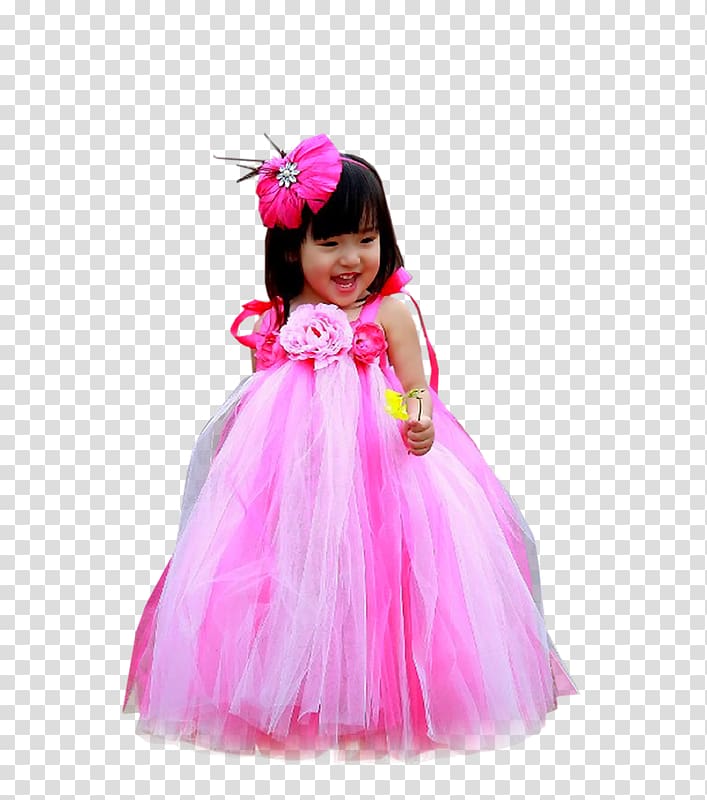 Gown Child Pink M Skirt Dance, child transparent background PNG clipart