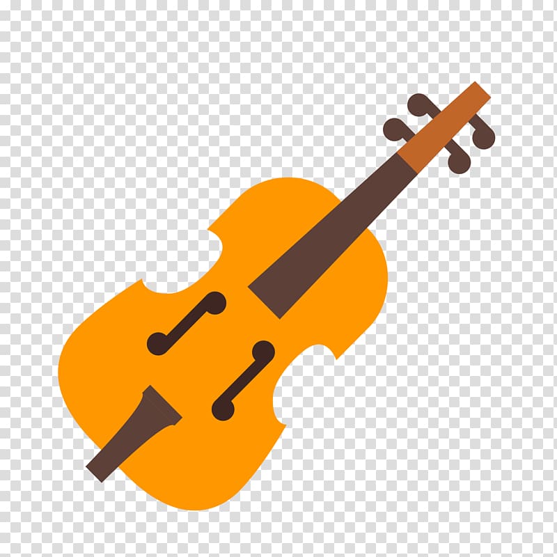Musical Instruments Emoji Violin Fiddle, the key chain of the violin transparent background PNG clipart