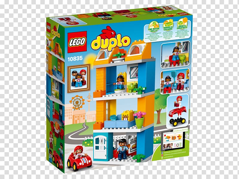 LEGO 10835 DUPLO Family House Lego Duplo Toy, toy transparent background PNG clipart