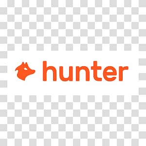 orange Hunter logo, Hunter.io Logo transparent background PNG clipart