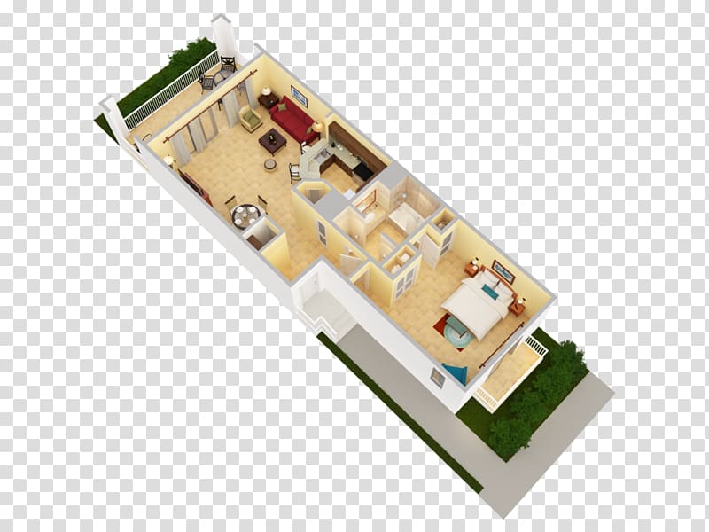 3D floor plan House plan, house transparent background PNG clipart