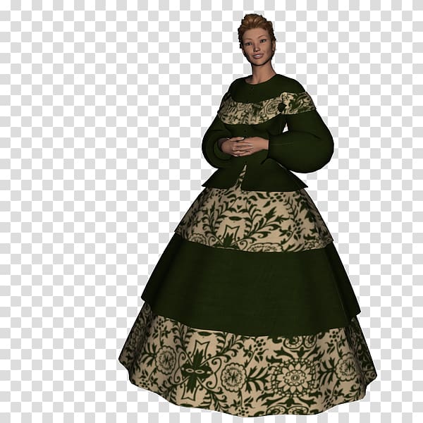 Costume design Dress Gown, english ivy transparent background PNG clipart