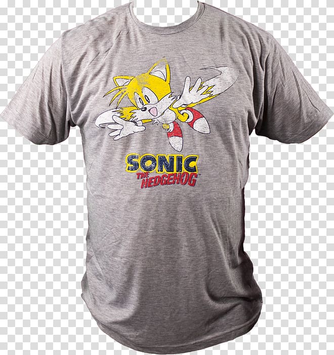 T-shirt Tails Sleeve Sonic Classic Collection, noble throne transparent background PNG clipart