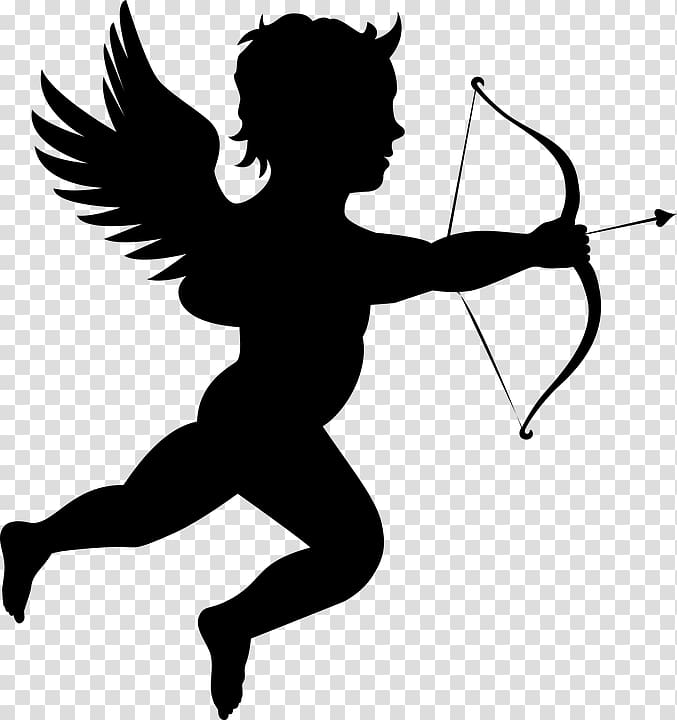 Cherub Cupid , arc arrow transparent background PNG clipart