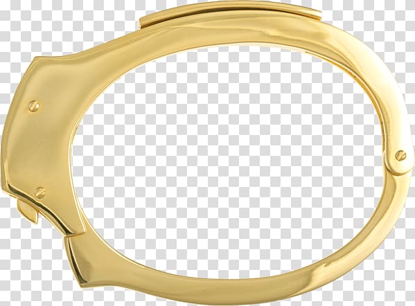 Bangle Bracelet Gold Handcuffs Jewellery, Gold Handcuffs transparent background PNG clipart