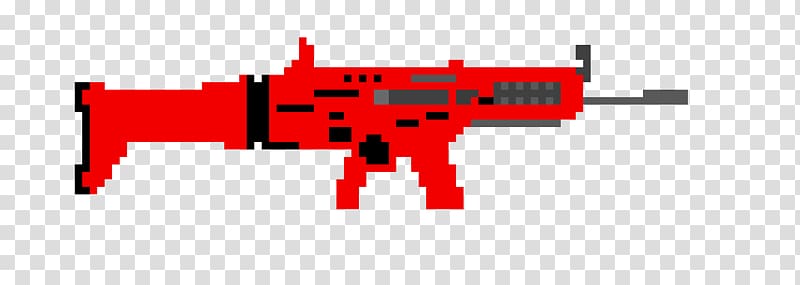 Fortnite Battle Royale Pixel Art Fn Scar Playstation 4 Minecraft Transparent Background Png Clipart Hiclipart - pixilart female john wick from roblox battle royale by