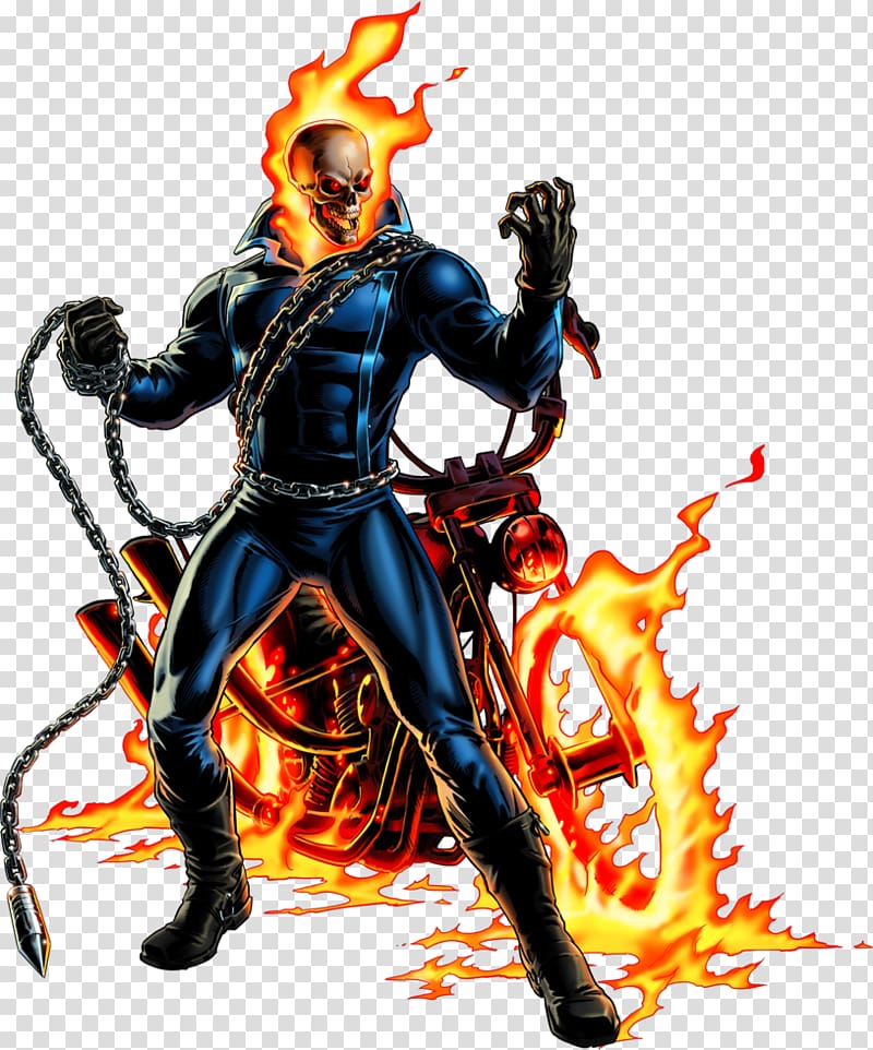 Ghost Rider (Johnny Blaze) Marvel: Avengers Alliance Danny Ketch Comics, Ghost transparent background PNG clipart