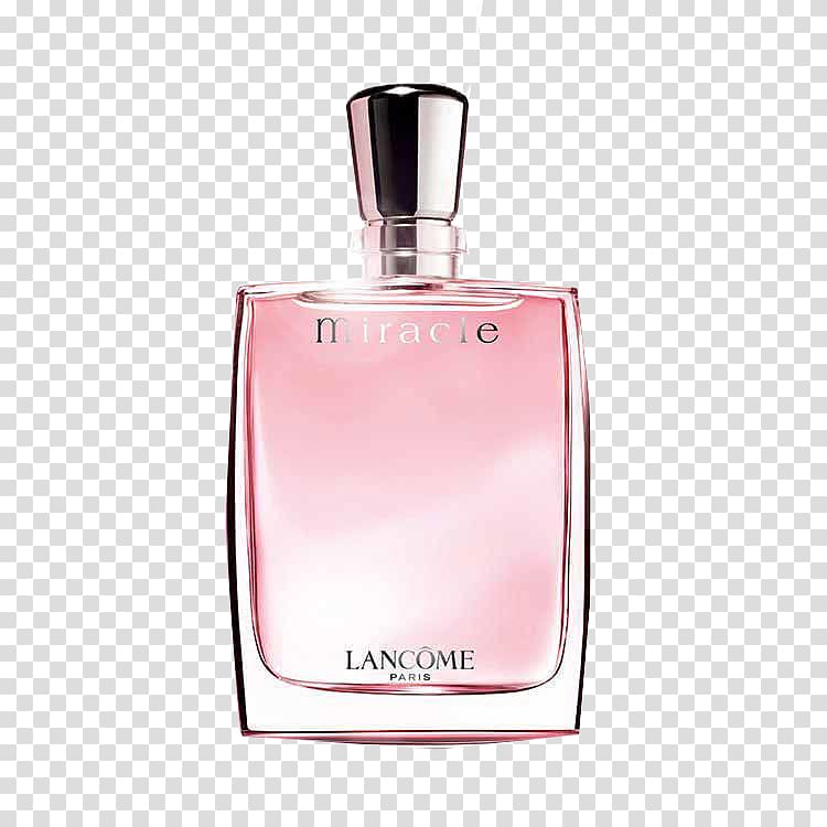 Miracle Lancome Paris perfume bottle, Perfume Lancxf4me Eau de toilette Trxe9sor Eau de parfum, Lancome Miracle perfume transparent background PNG clipart
