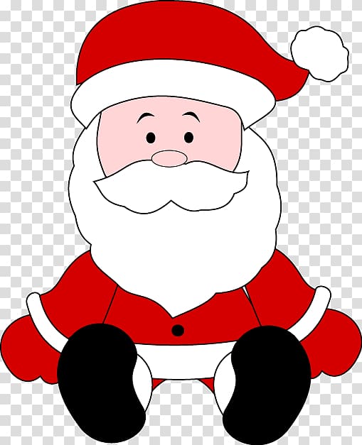 Santa Claus Christmas Child, Red-painted Santa Claus cartoon transparent background PNG clipart