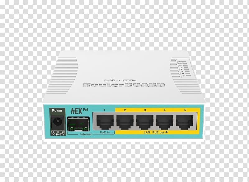 MikroTik RouterBOARD Power over Ethernet Gigabit Ethernet, others transparent background PNG clipart
