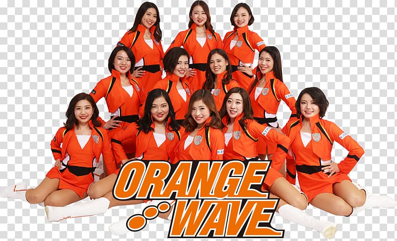 Shimizu S-Pulse ORANGE WAVE cheerleader Team sport, Cheerleader transparent background PNG clipart