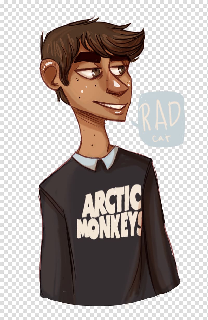 Cartoon Human behavior Arctic Monkeys Character, nirvana art transparent background PNG clipart