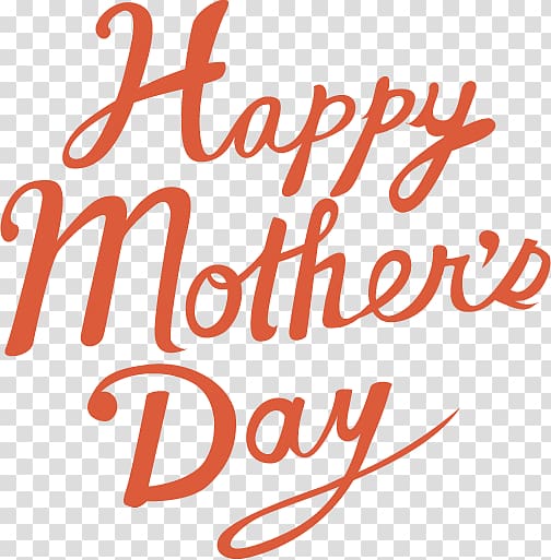 Red HAPPY MOTHERS DAY., others transparent background PNG clipart