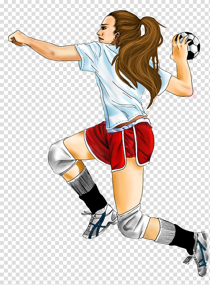 volleyball player illustration, Handball Drawing , Handball transparent background PNG clipart