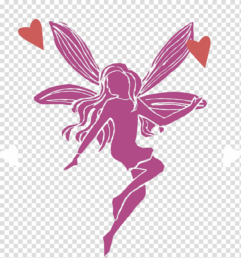 T-shirt Illustration, Purple Angel transparent background PNG clipart