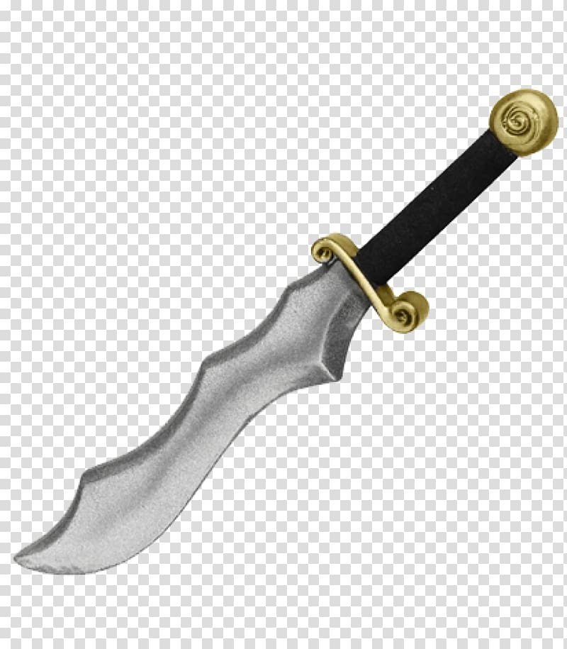 LARP dagger foam larp swords Bowie knife Live action role-playing game, dagger transparent background PNG clipart