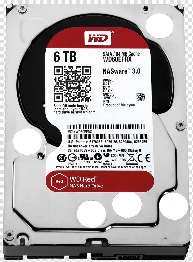 WD Red SATA HDD Hard Drives Network Storage Systems Serial ATA Western Digital, others transparent background PNG clipart