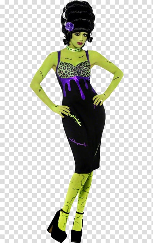 The Bride of Frankenstein Halloween costume Clothing, bride transparent background PNG clipart