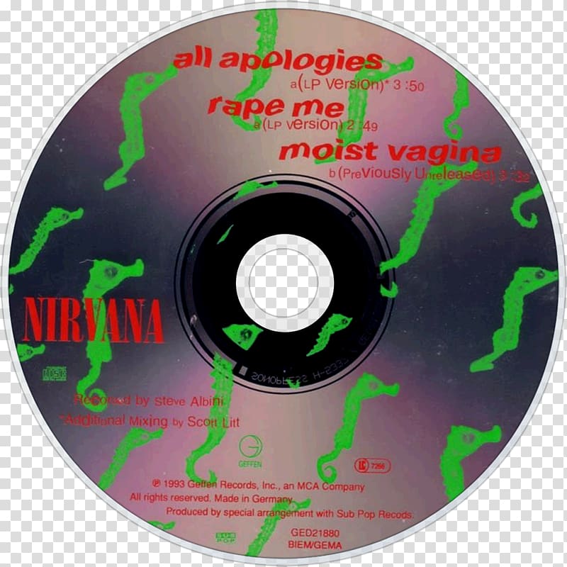 All Apologies Compact disc Nirvana Music, Apologies transparent background PNG clipart