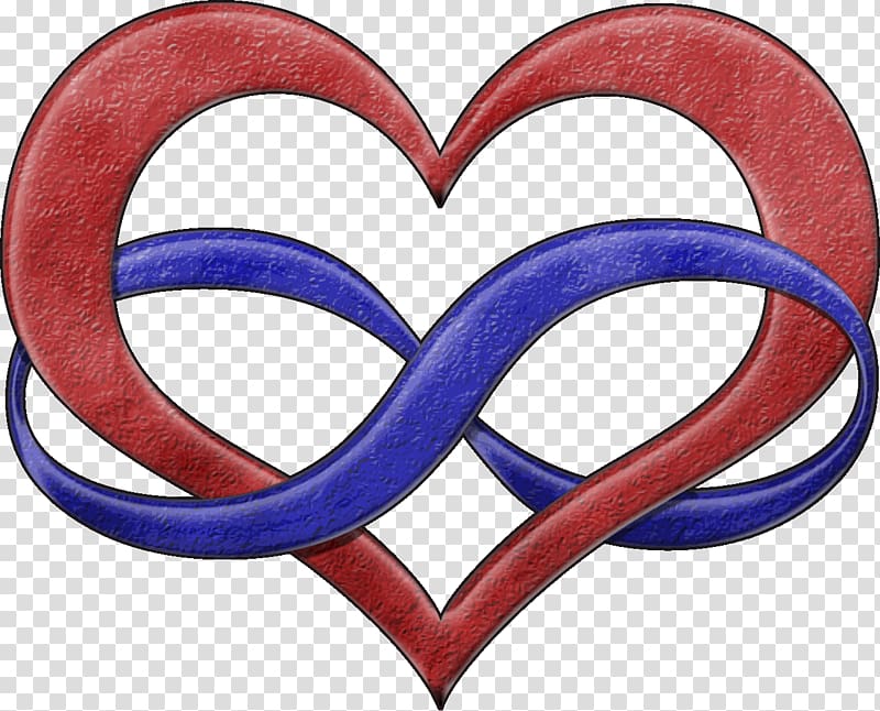 Infinity symbol Heart Polyamory, infinity transparent background PNG clipart