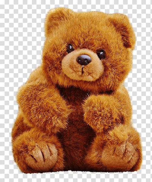 brown bear plush toy, Cute Teddy Bear transparent background PNG clipart