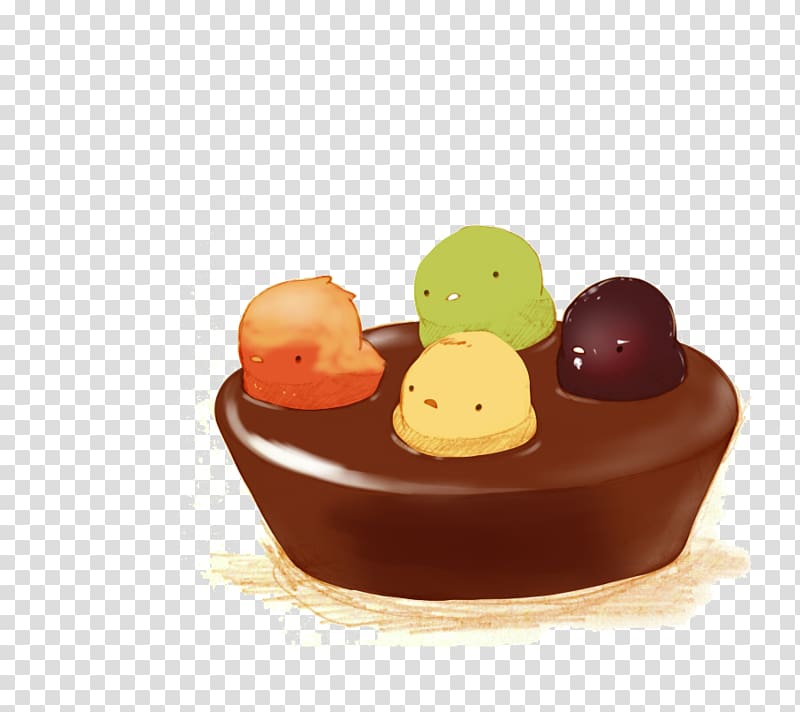 Chocolate truffle Chocolate pudding Gelatin dessert Chocolate cake, Chocolate pudding chick transparent background PNG clipart