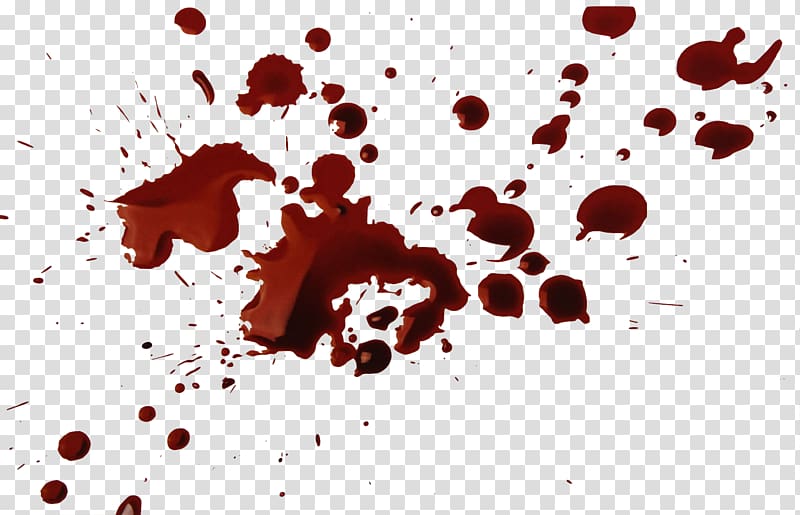 Crime scene Bloodstain pattern analysis, blood spatter transparent background PNG clipart