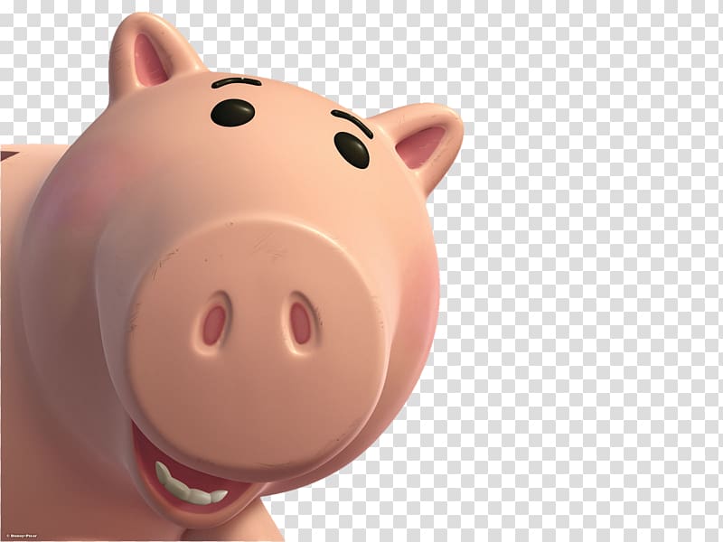 animated pig , Hamm Toy Story Lots-o\'-Huggin\' Bear Piggy bank, ham transparent background PNG clipart