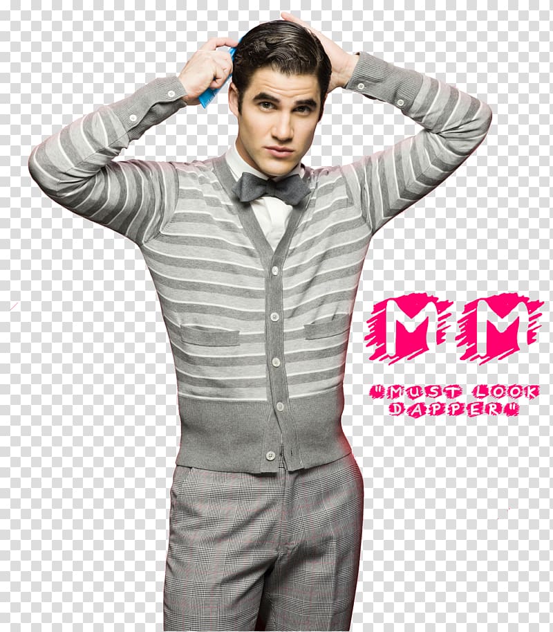 Darren Criss Blaine Anderson Glee Kurt Hummel Santana Lopez, actor transparent background PNG clipart