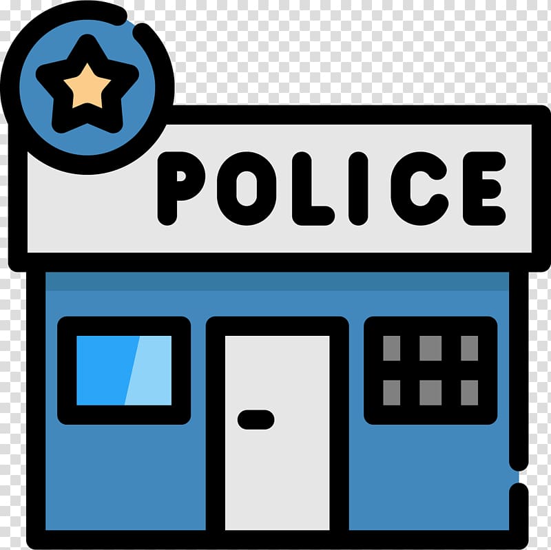 blue and white police station , Wedding invitation Police station Police officer , Cartoon flattened police station Icon transparent background PNG clipart