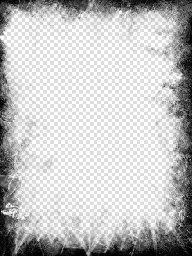 Grunge Black Frame transparent background PNG clipart