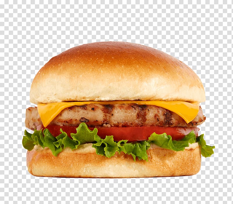 Hamburger Veggie burger Cheeseburger Back Yard Burgers Patty, burger king transparent background PNG clipart