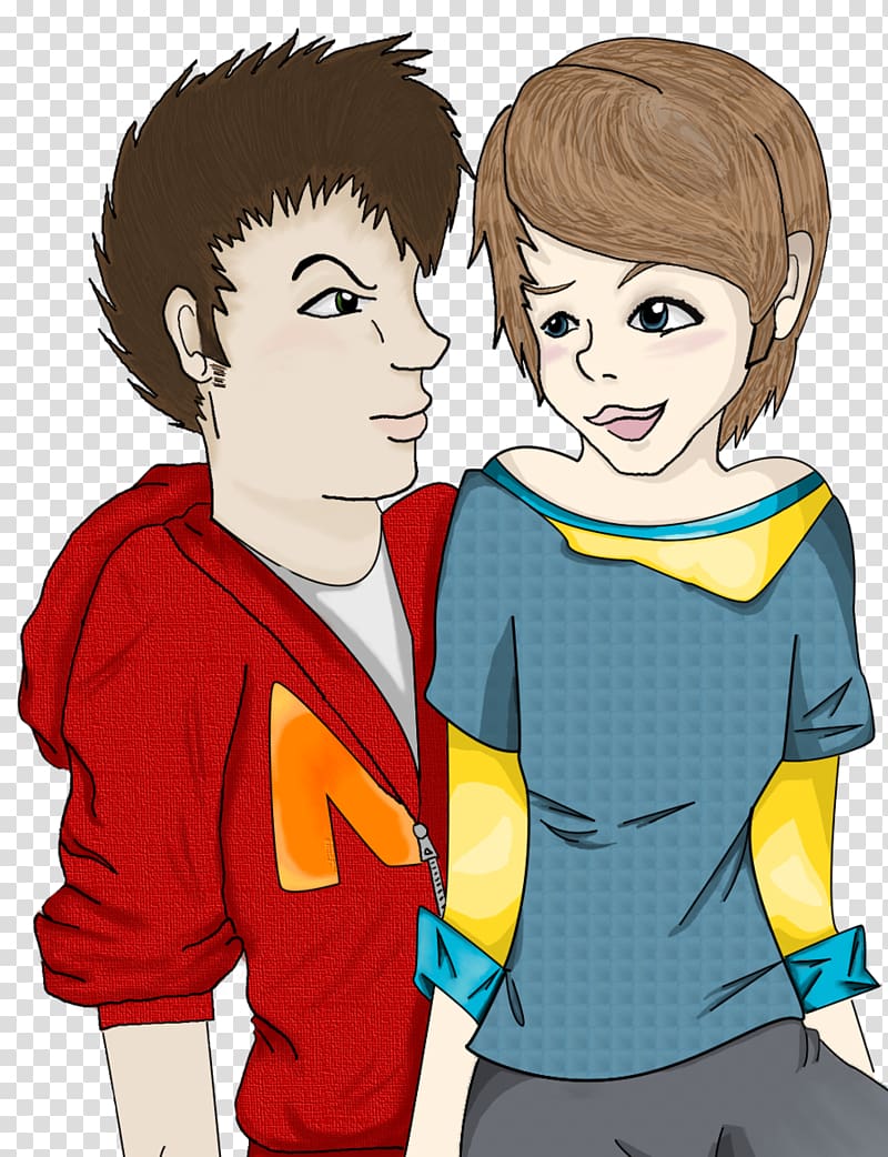 Human behavior Illustration Friendship, girlfriend boyfriend cartoon transparent background PNG clipart