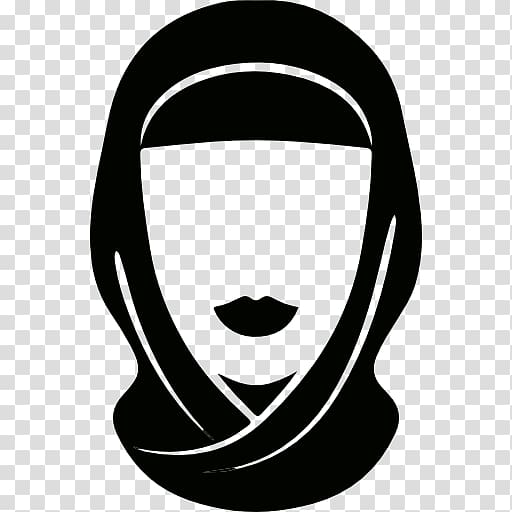 silhouette of woman , Computer Icons Arabs Islam Hijab, hijab transparent background PNG clipart
