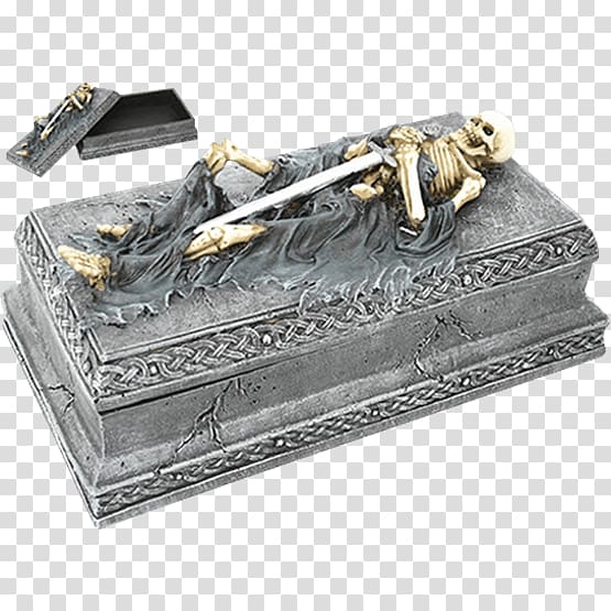 Caskets Jewellery Box Tomb, skeleton coffin transparent background PNG clipart