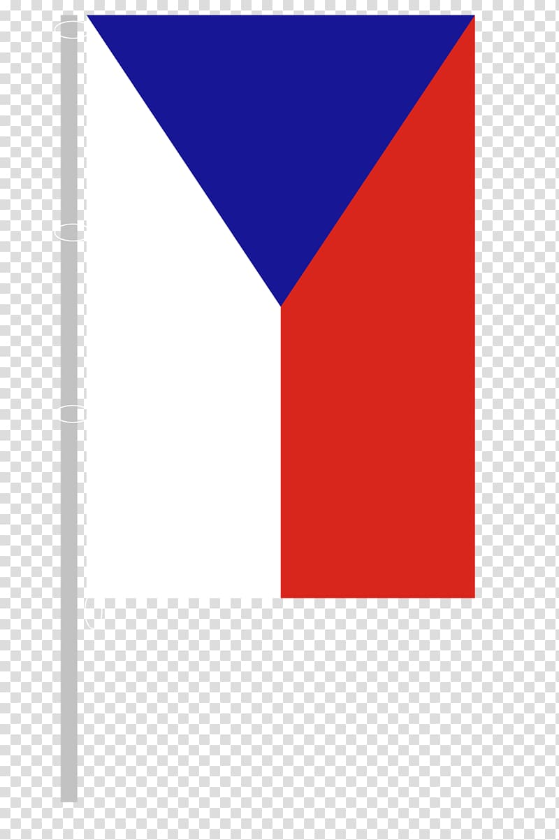 Czech Republic Flagpole Banner, Flag transparent background PNG clipart