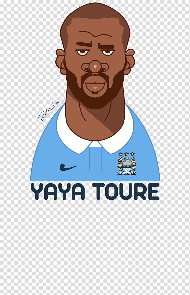 Yaya Touré T-shirt Football Drawing Cartoon, T-shirt transparent background PNG clipart